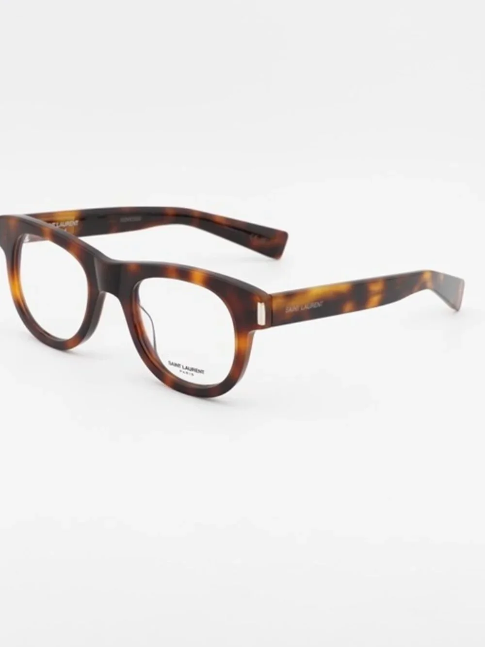 Saint Laurent SL571 OPT 003 Eyeglasses Havana 49mm Round Frame